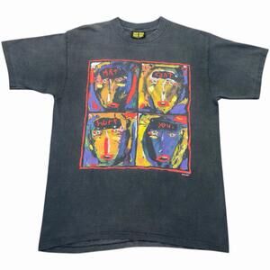 VTG 1991 Fred Babb Art Can’t Hurt You Art T Shirt Faded Black Large 21” x 29”